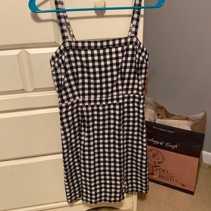 Abercrombie Gingham Black/White Dress Size Small NWT